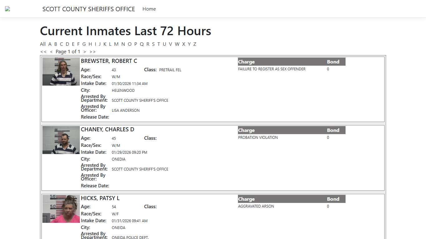 Inmates - ISOMS Portal